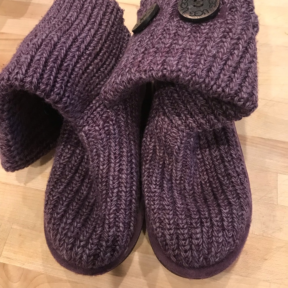 Girls size 12 purple ugg boots